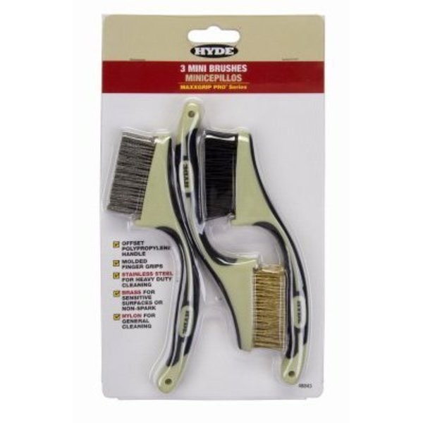 Hyde 3PK SM Wire Brushes 46843